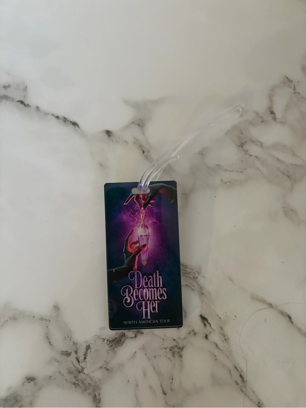 Death Becomes Her Purple Tour Luggage Tag